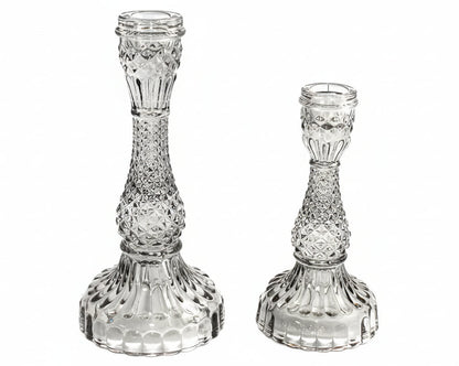 Large Glass Candle Holder